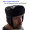 Nate's Leather Trooper Hat - Fur Lined Winter Police Cap
